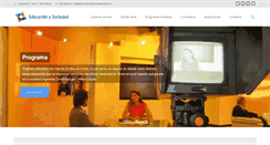 Desktop Screenshot of educacionysociedad.com.ar