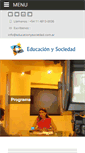 Mobile Screenshot of educacionysociedad.com.ar