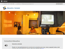 Tablet Screenshot of educacionysociedad.com.ar